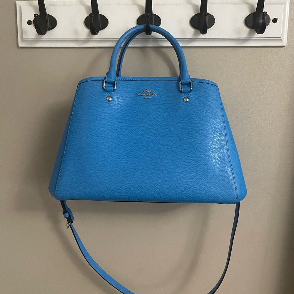 Coach Vibrant Blue Margot Satchel